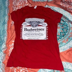 Budweiser Red Long Sleeve Dress